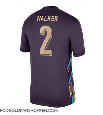 England Kyle Walker #2 Udebanetrøje EM 2024 Kortærmet